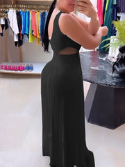 Sexy See through Backless Elastic Dress