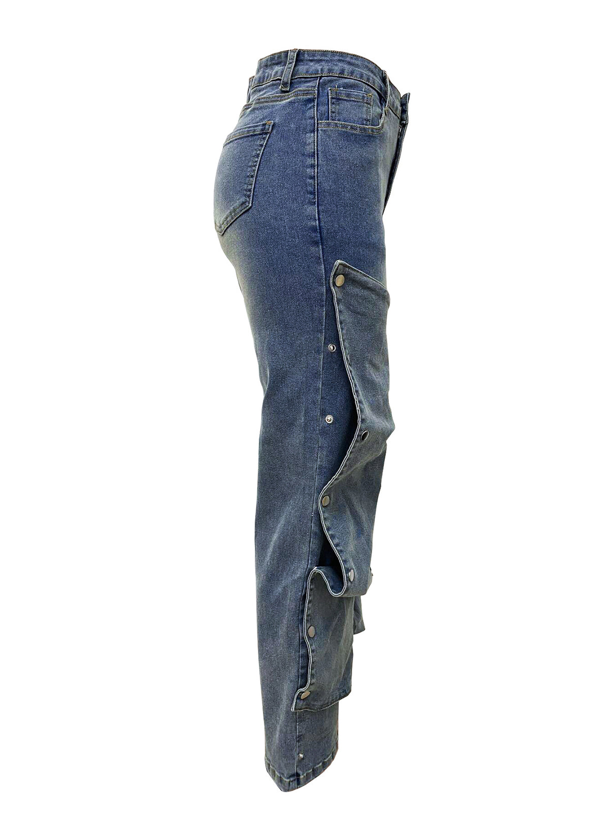 Fashion Denim Decorate Loose Casual Jeans