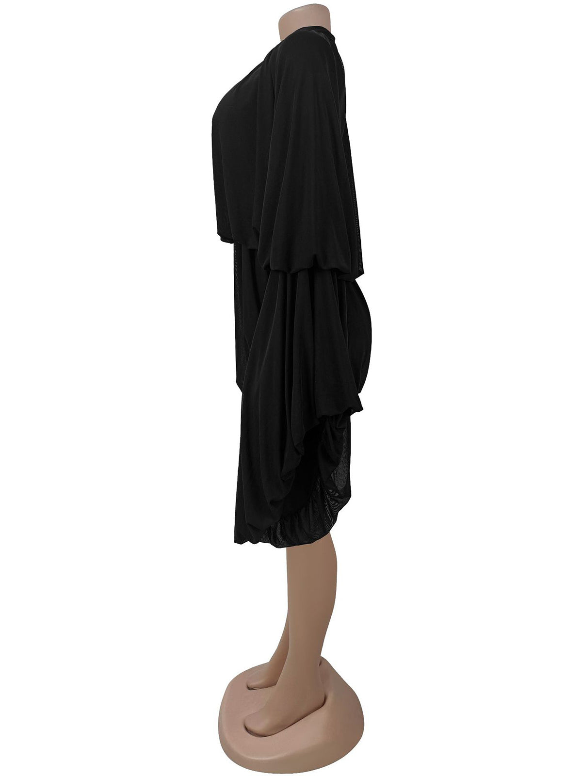 Casual Half High Collar Pleated Romper