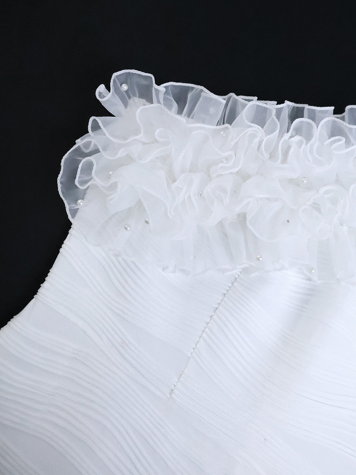 Elegant One Shoulder Ruffle Fishtail Dress
