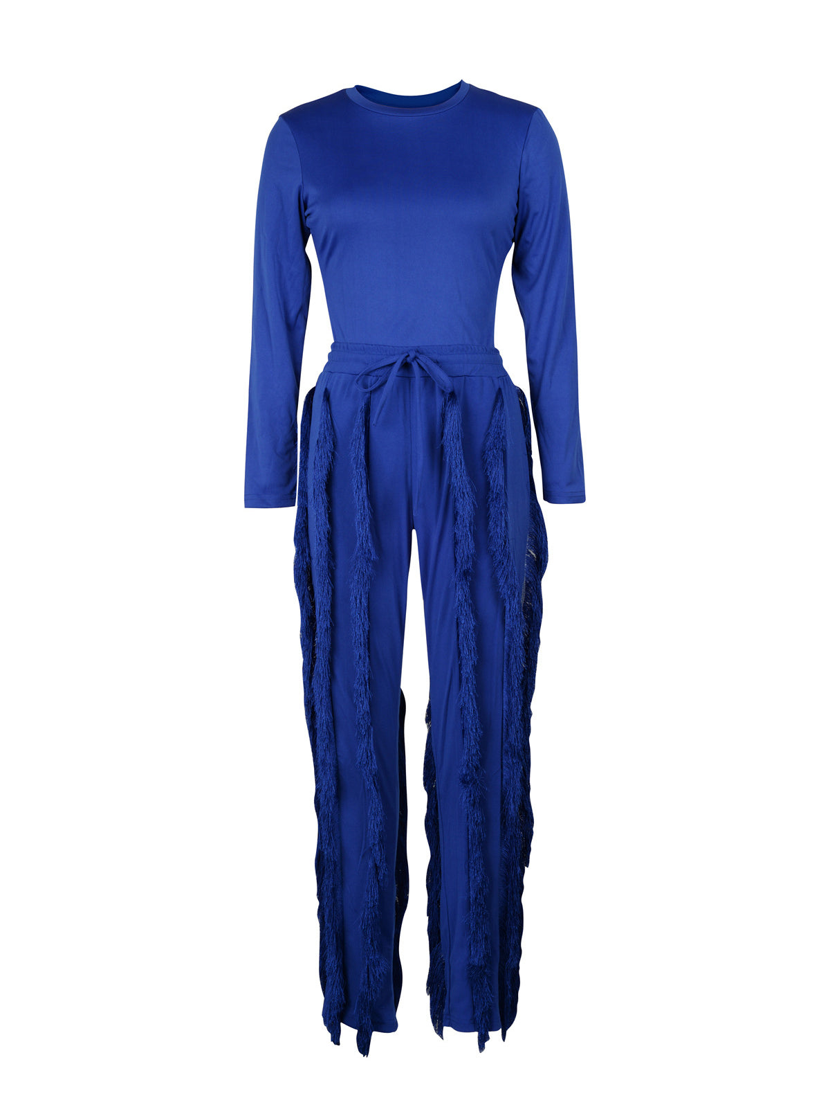 Casual Bodysuit Tassels Pants Suit