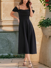 Sexy Off The Shoulder Spaghetti Strap Dress