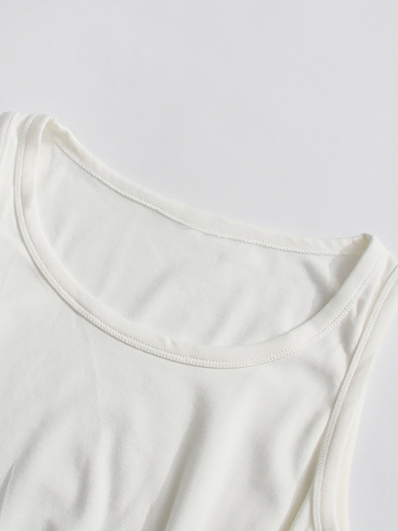 Casual Sleeveless Knit Slim fit Tank Top
