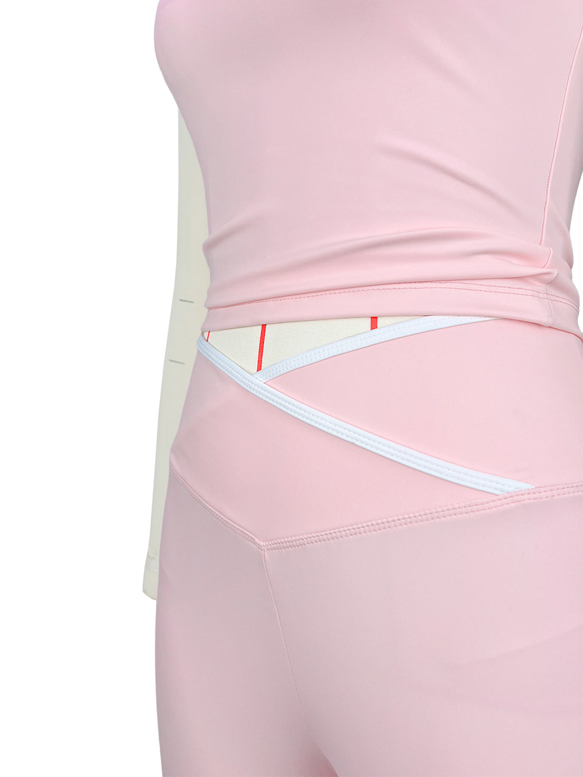 Contrast Color Vest Flared Shorts Sports Yoga Sets