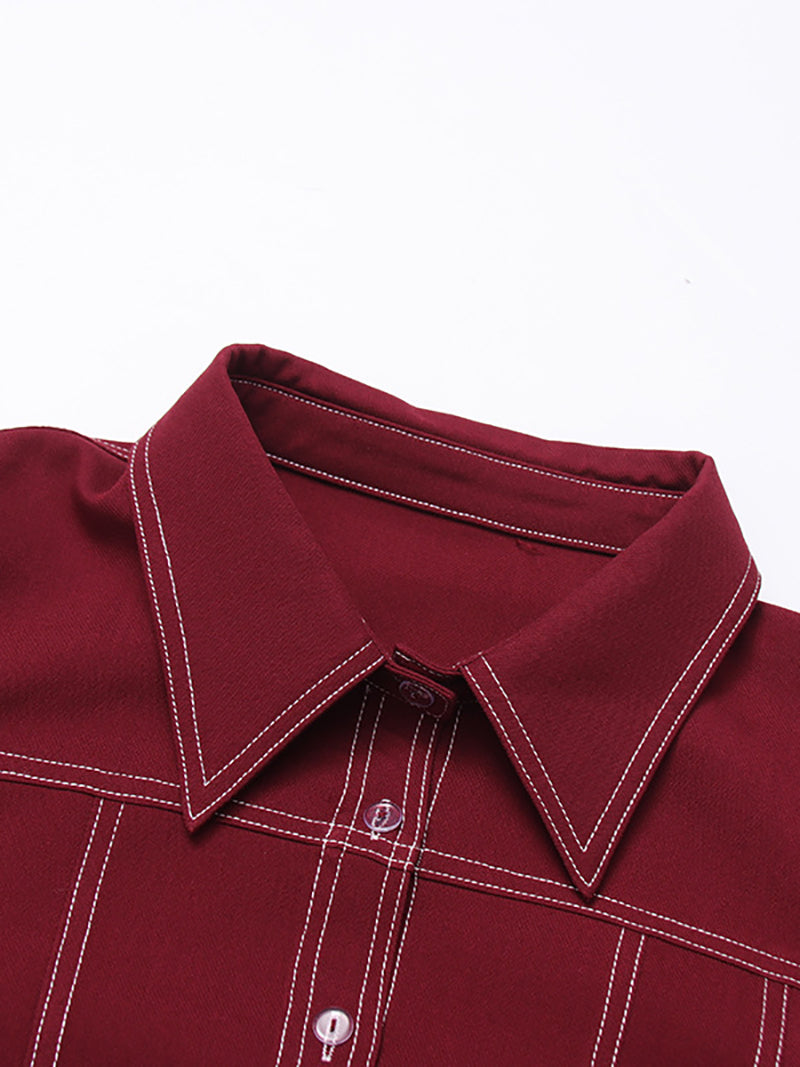 Elegant Single-Breasted Cardigan Lace-up Coat