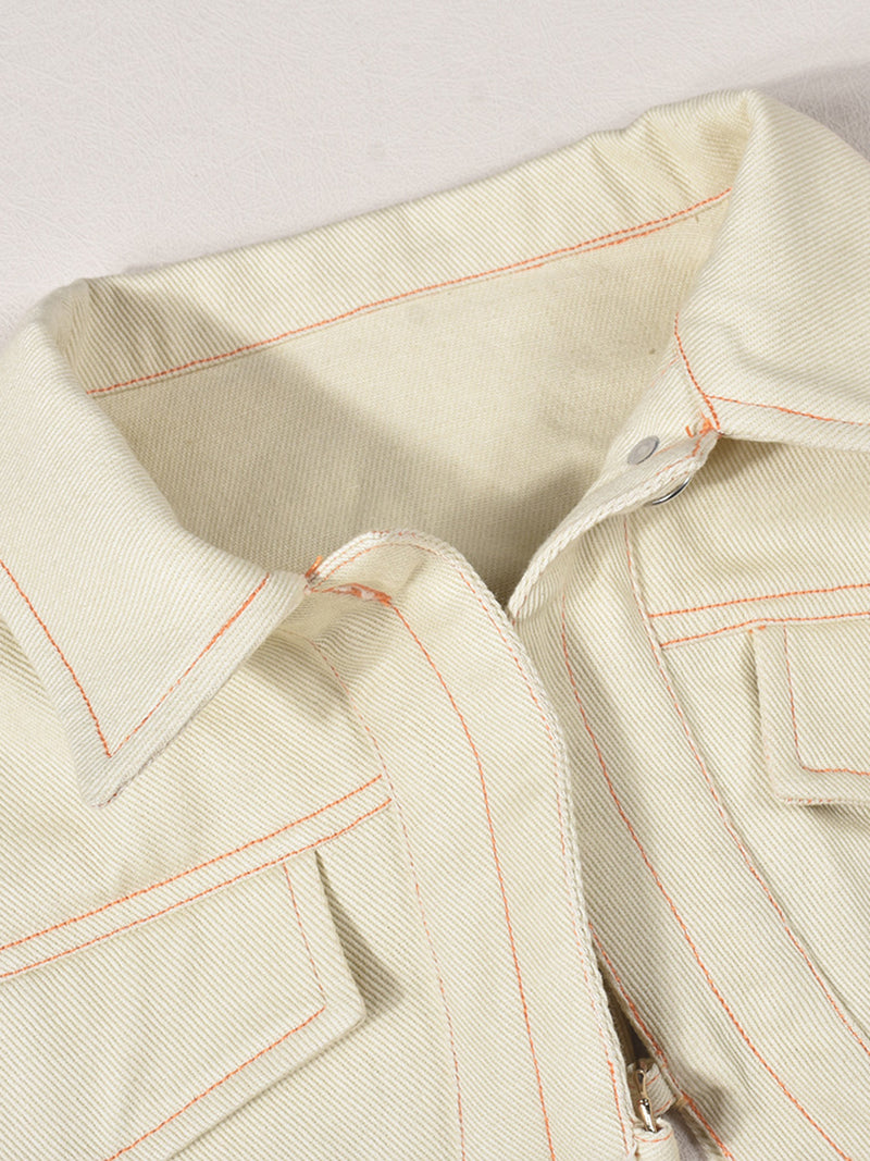 Sexy Short Sleeve Casual Cropped Jacket