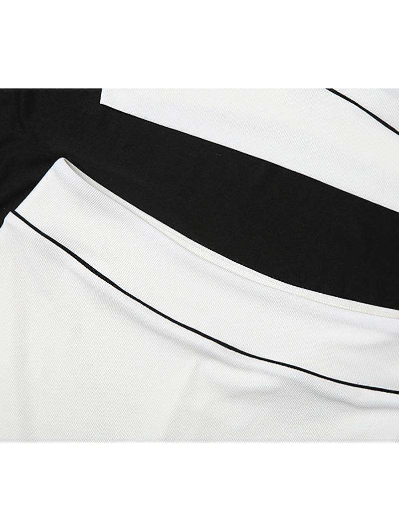 Sexy Crop Vest Mini Skirt Sports Casual Two Pieces Set