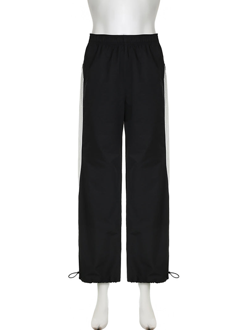 Casual Elastic Waist Sports Pants