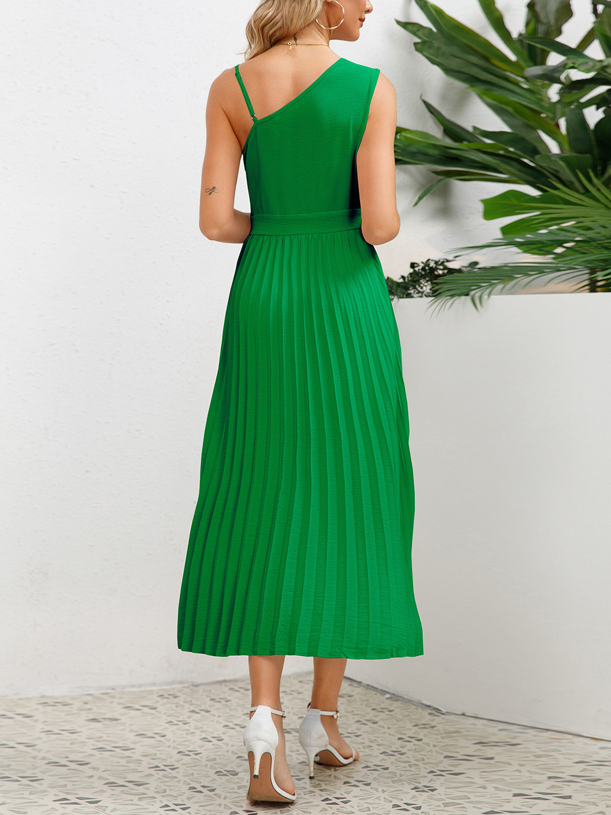 Sexy Slim Pleated A-line Dress