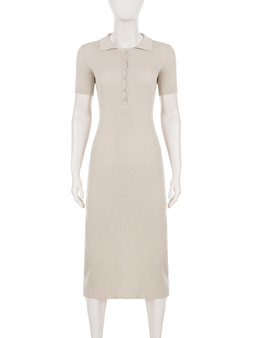 Casual Short-Sleeve Knit Slim Maxi Dress