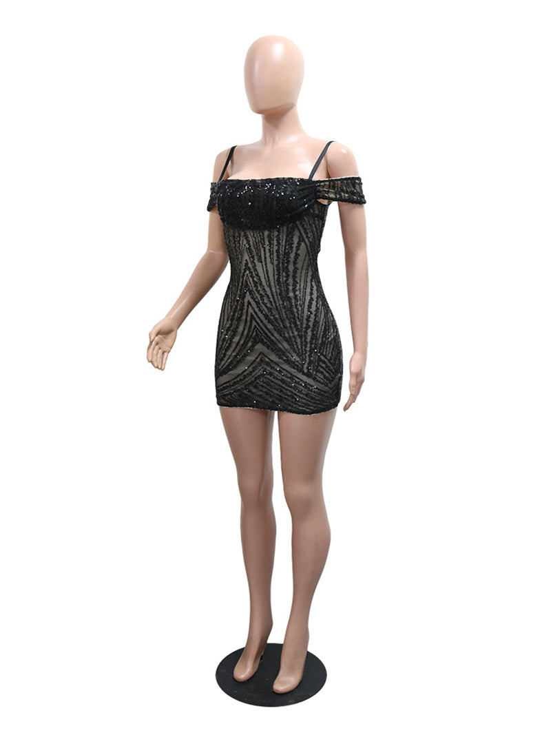 Sexy Party Night Club Glitter Sequin Mini Dress