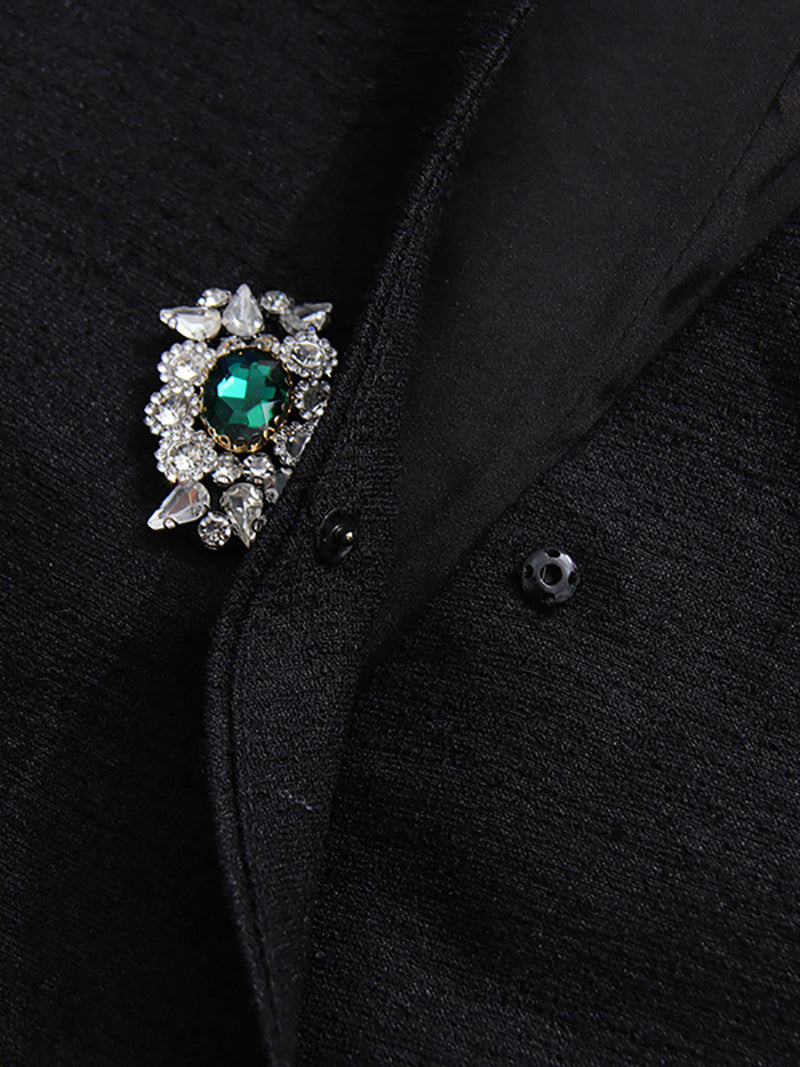 Rhinestone Embellishment V Neck Slim Vest Top