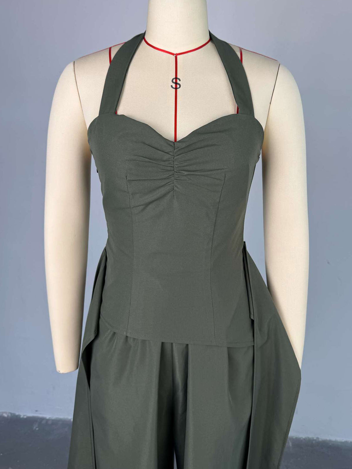 Elegant Halter Sleeveless Wide Leg Jumpsuit