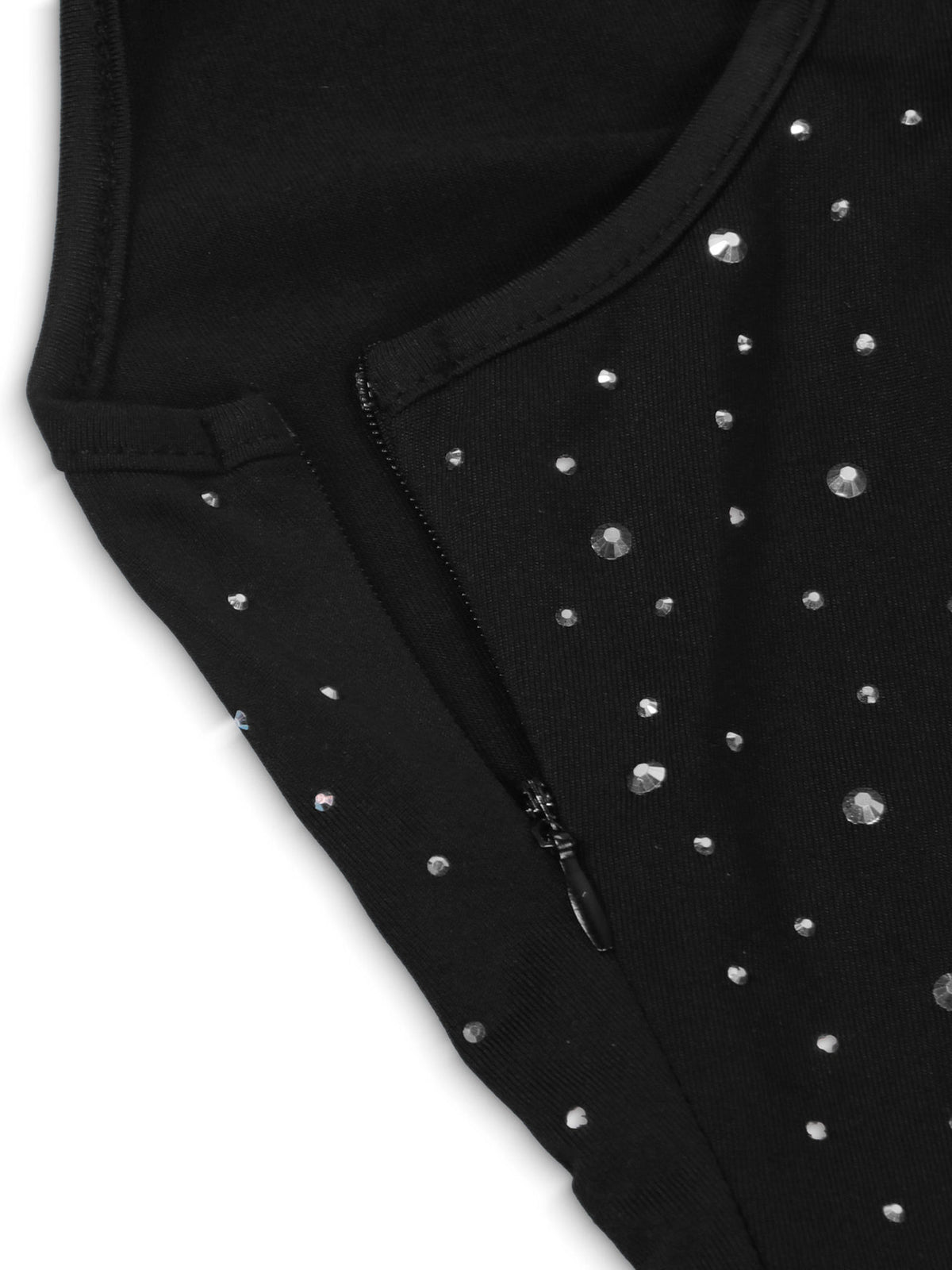 One-shoulder Hollow Out Rhinestone Bodycon Dress