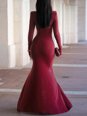 Sexy Cut Out Crop Bodycon Maxi Dress