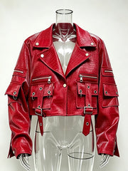 Cropped Lapel Statement Jacket-boutique