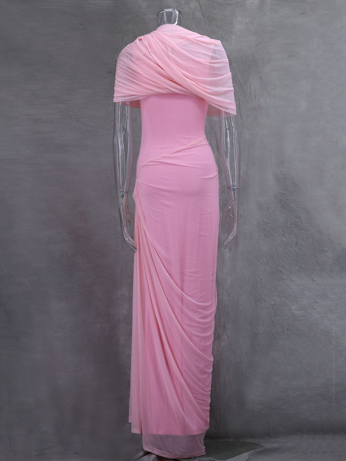 Elegant Vacation Asymmetrical Pleated Maxi Dress
