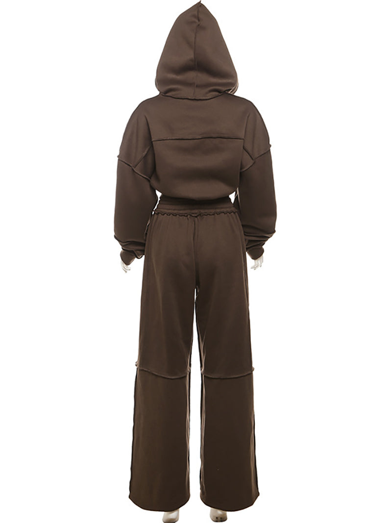 Long Sleeve Hoodie Sports Casual Set