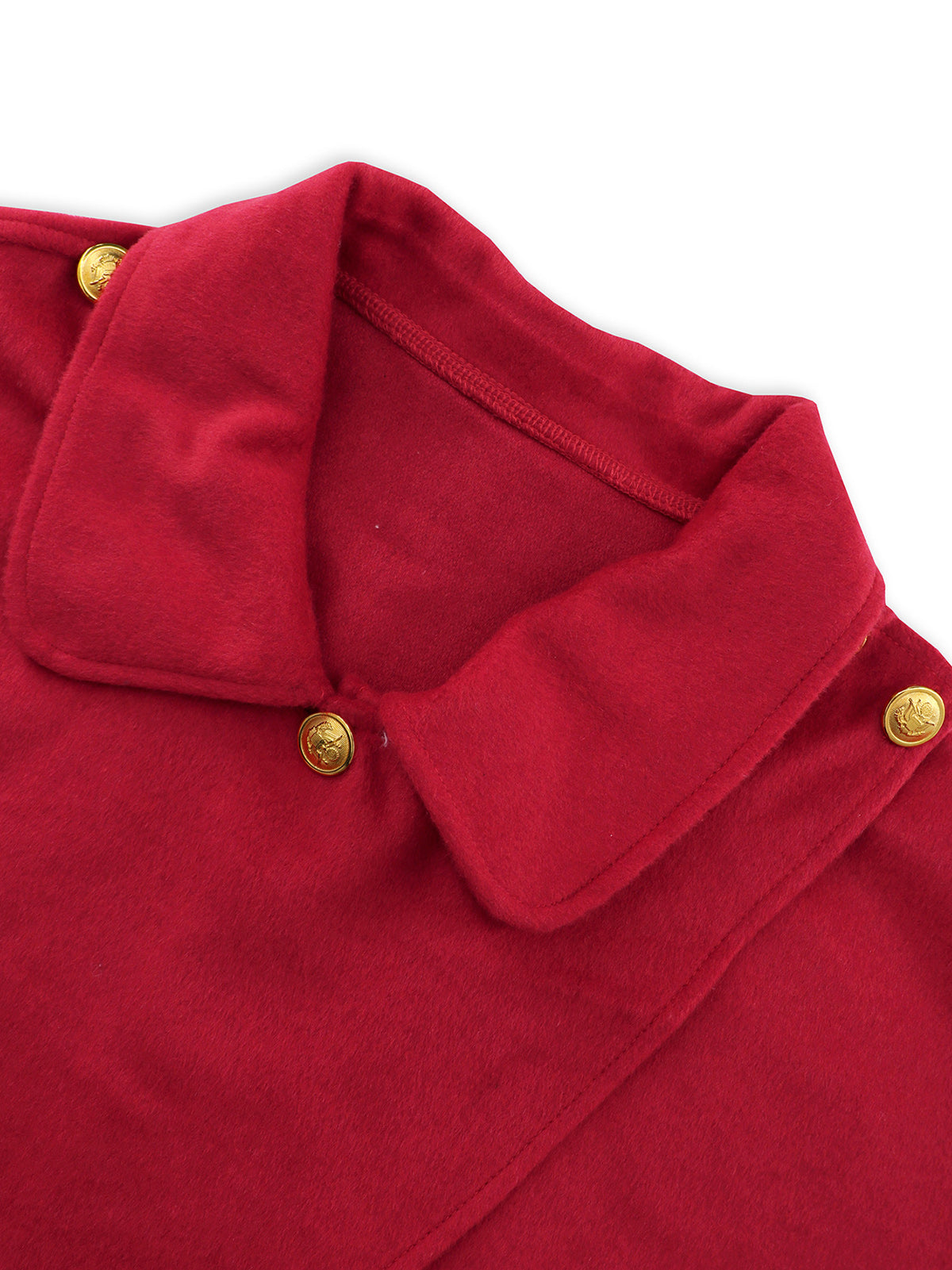 Wool Blends Ponchos Shoulder Clasp Short Cape Coat
