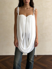 Casual Sleeveless Loose Strap Top