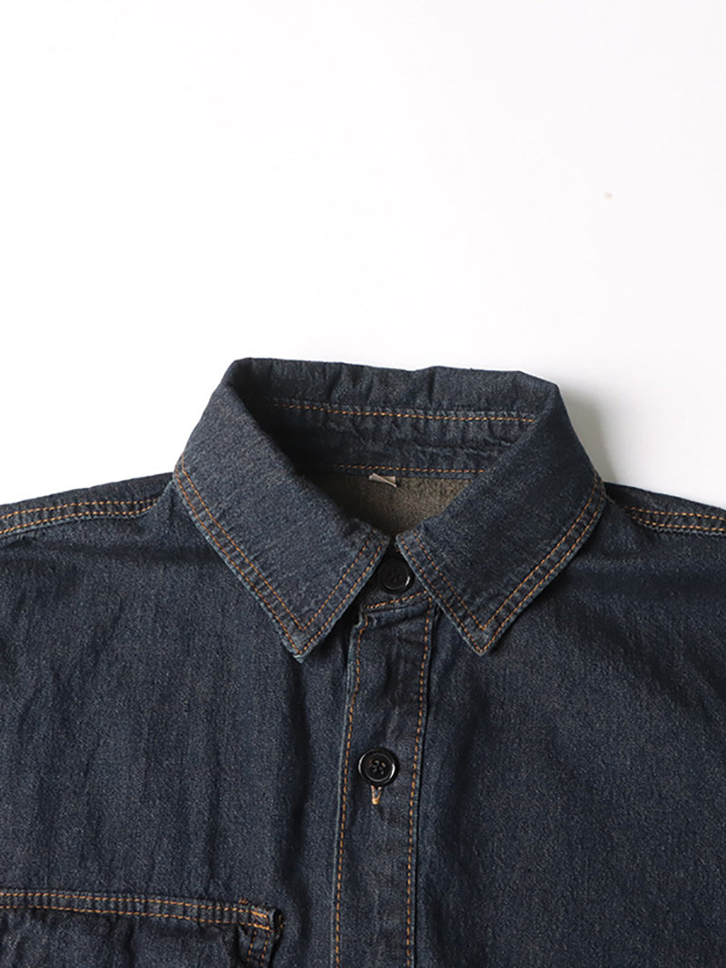 Fashion Irregular Button Cozy Denim Jacket