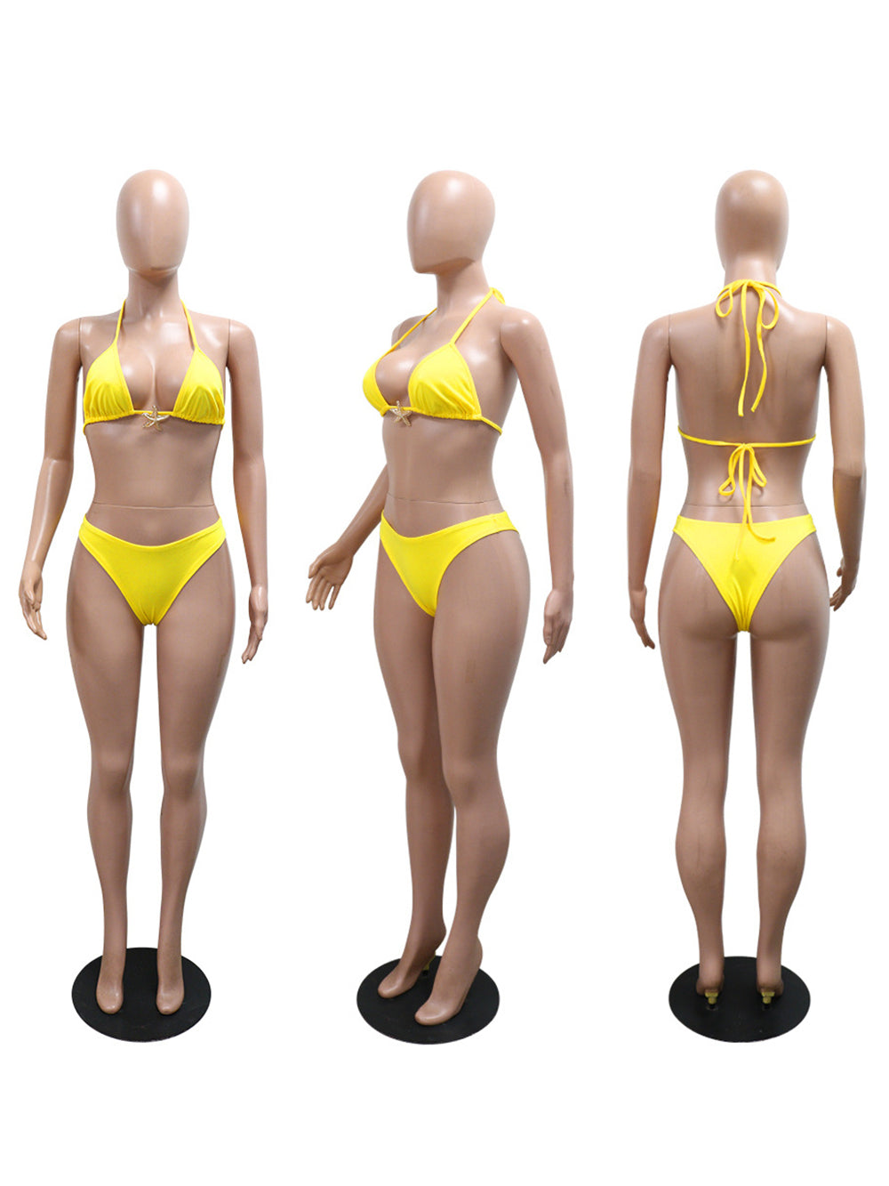 Vacation Beach Bikinis Skirts 3 Piece Sets