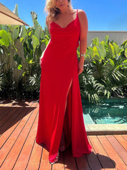 Casual Backless Ruffle High Split Maxi Dress