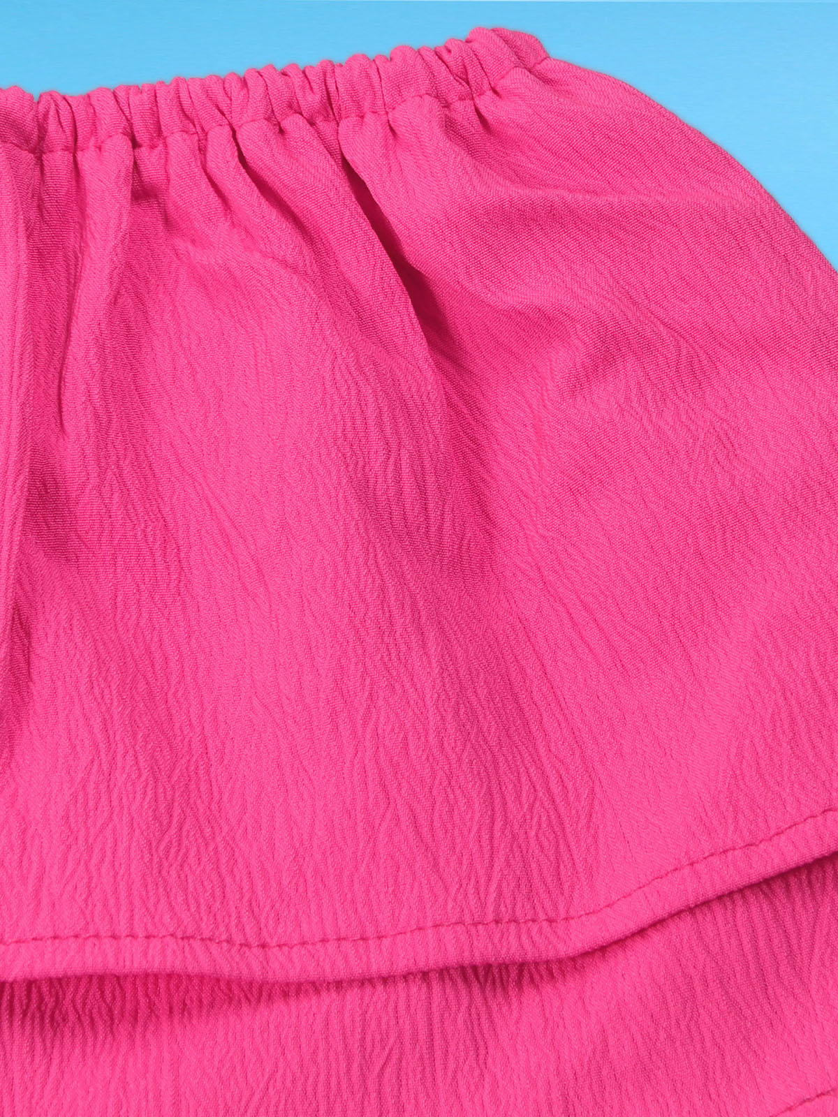 Sexy Off-Shoulder Crop Top And Elastic Waist Pants Set