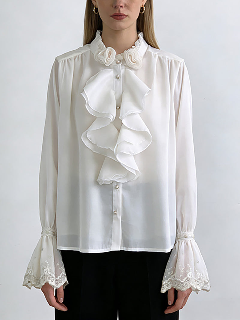 Casual Ruffle Shirt