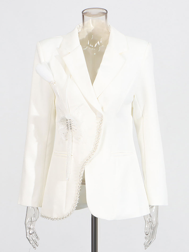 Fashion Butterfly Decor Design Blazer