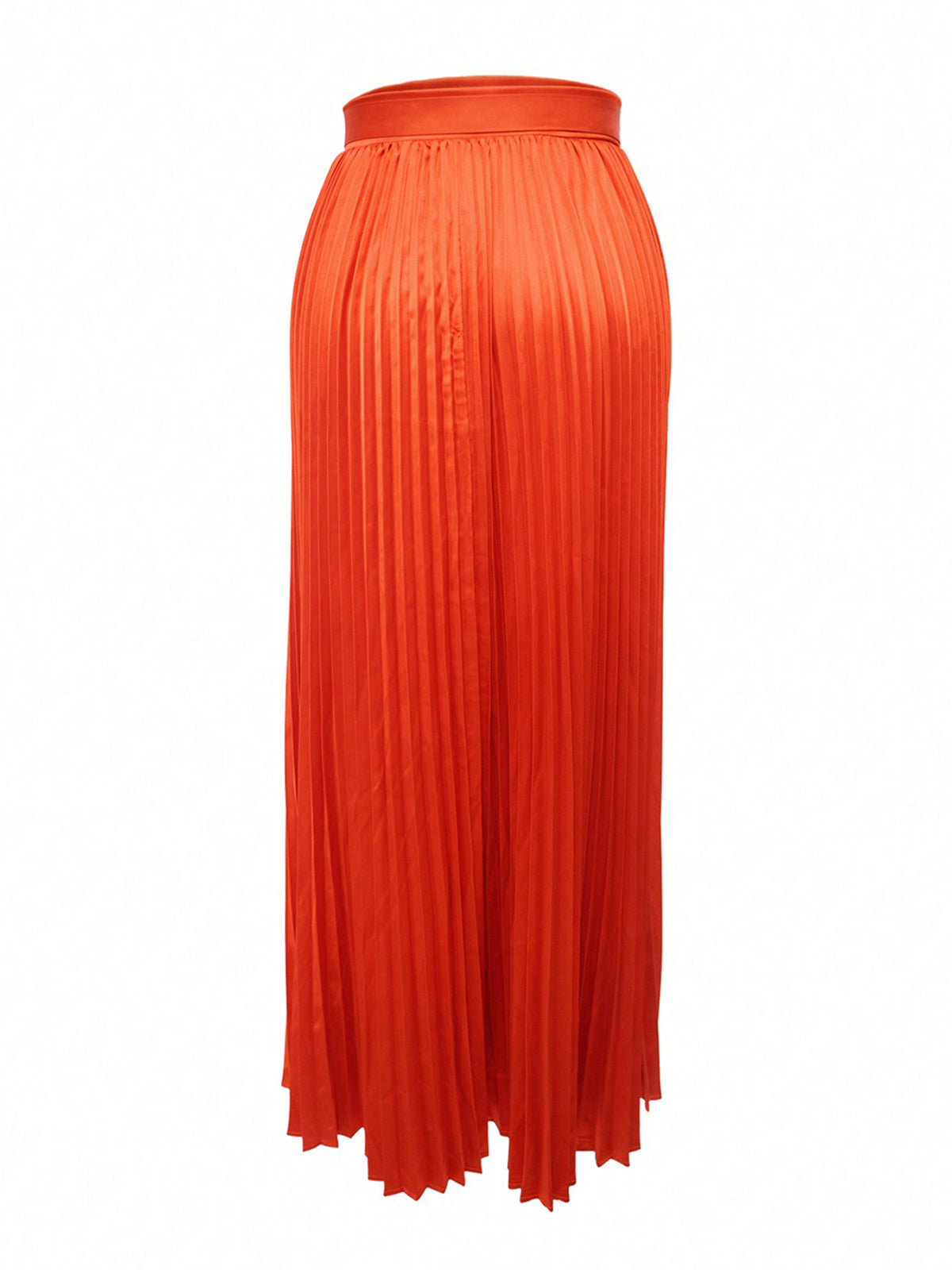 Casual Loose High Waist Pleated Maxi Skirt