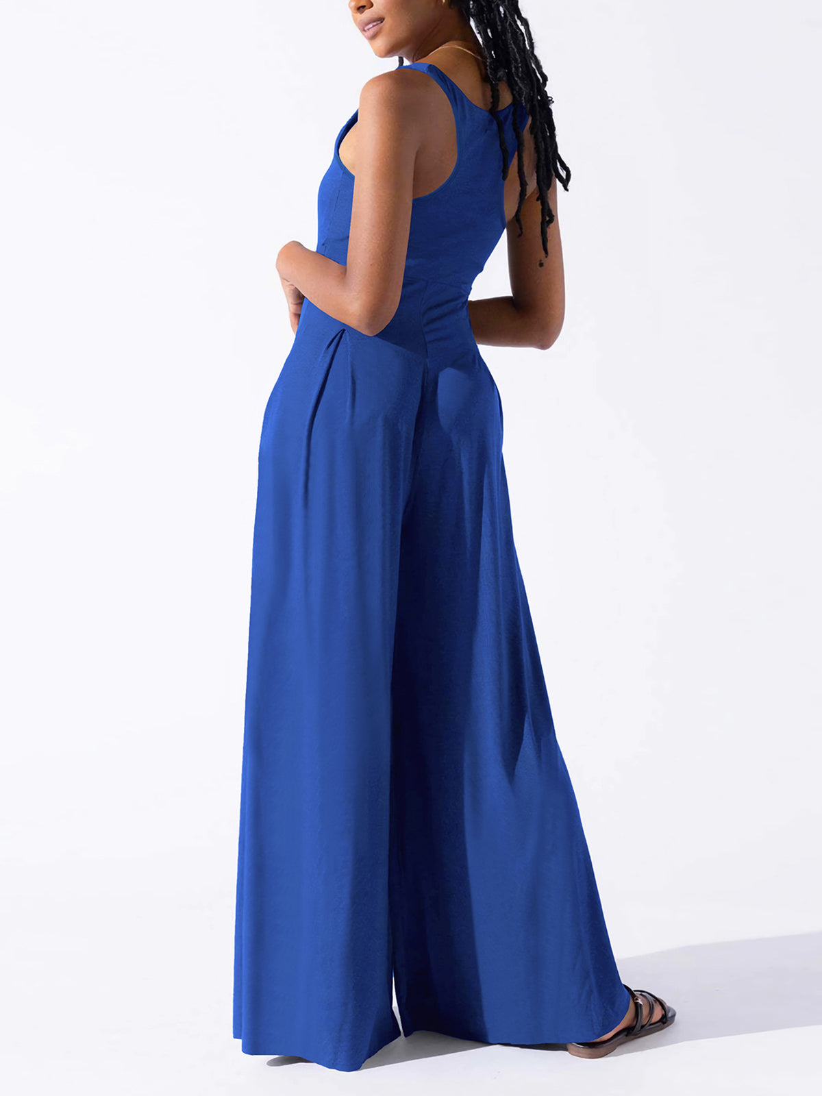 Sexy Spaghetti Strap Slim Wide-leg Jumpsuit