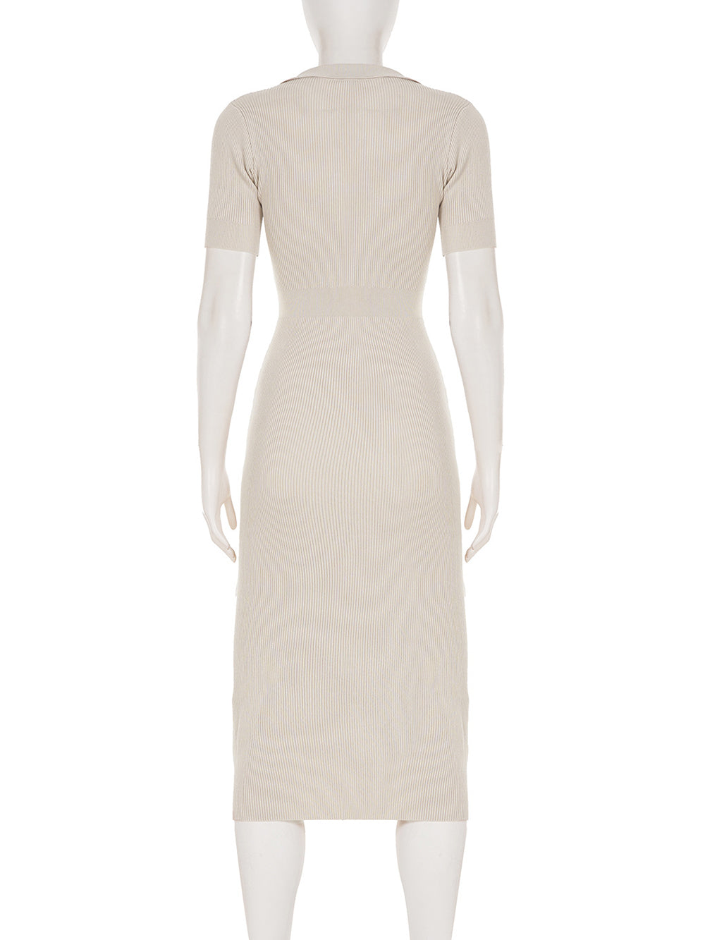 Casual Short-Sleeve Knit Slim Maxi Dress