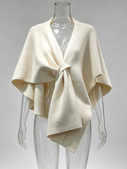 Twisted Sleeveless Cape Top-boutique