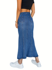 Fashion Elastic Denim Skirt