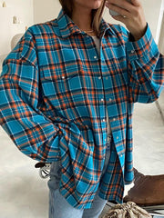 Retro Loose Casual Plaid Shirt