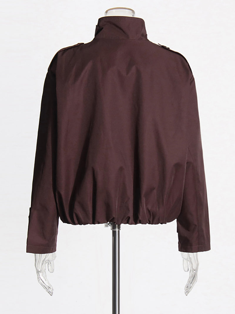 Retro British Double-Breasted Loose Jacket