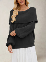 Elegant Off the Shoulder Sweater