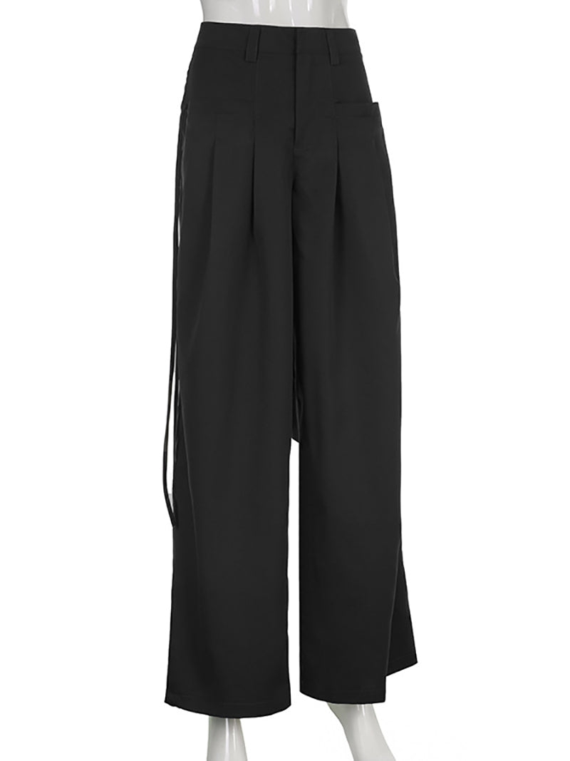 Low Waist Loose Wide Leg Pants