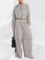 Long Sleeve Hoodie Sports Casual Set