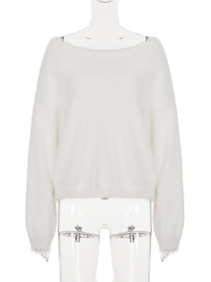Fashion One Shoulder Loose Pullover Sweater