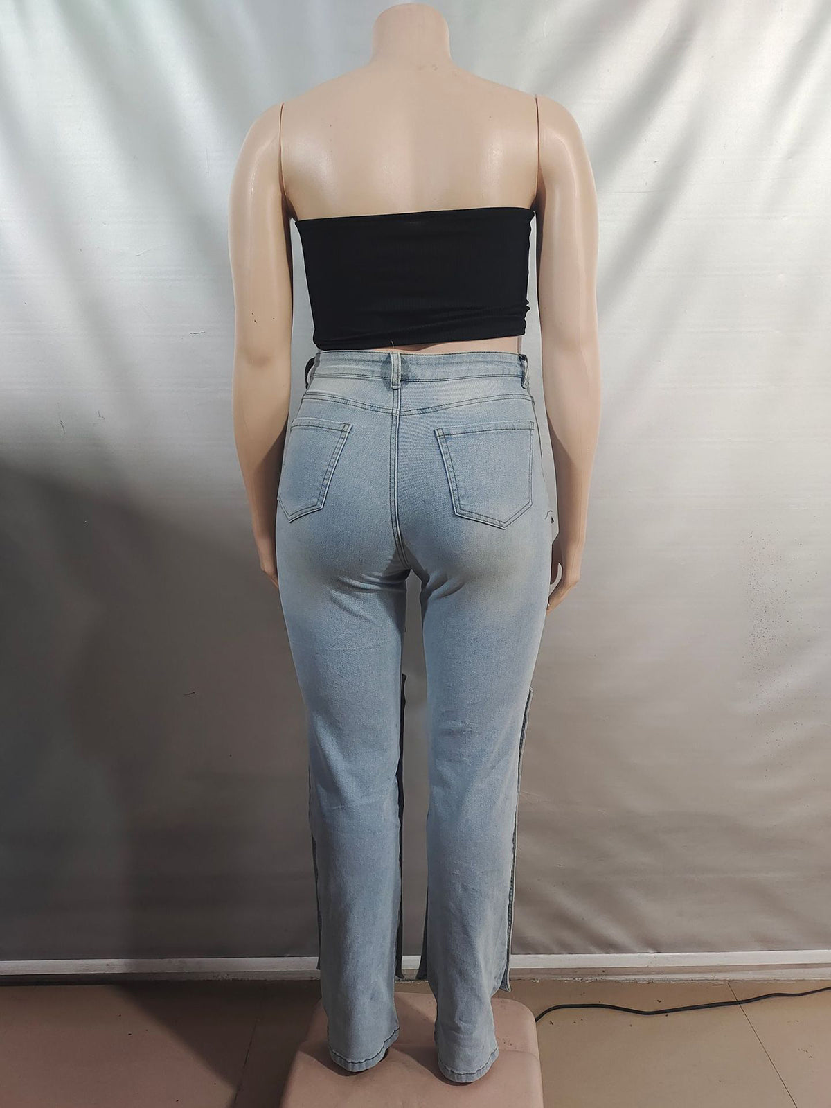 Vintage Denim Multi Pocket Cargo Jeans