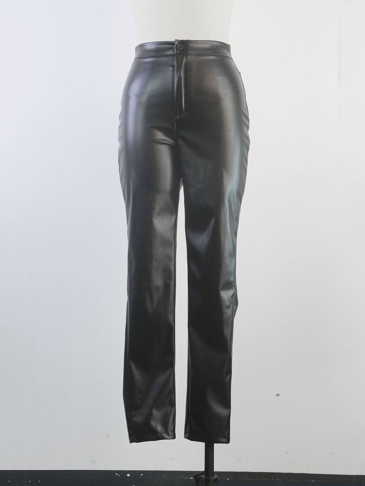 Fashion Tight Fitting Pu Leather Trousers