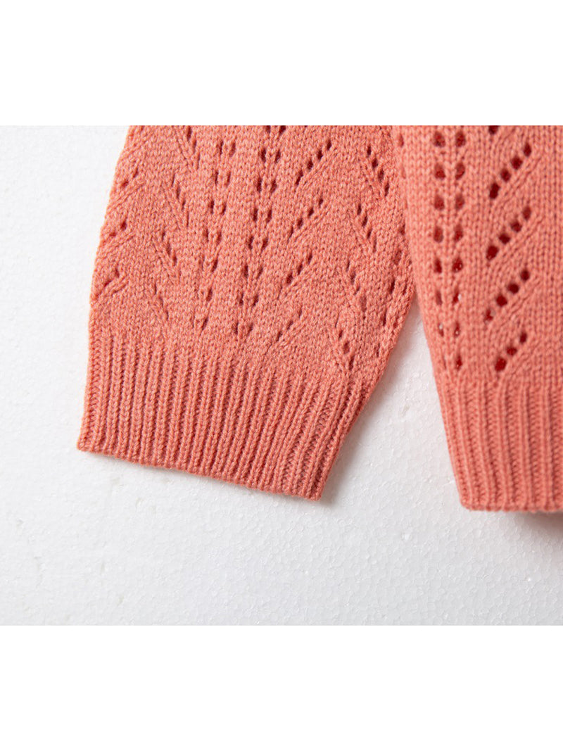 Casual Knit Crochet Button Cardigan Sweater