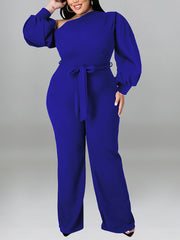 Plus Size Off Shoulder Elegant Jumpsuits