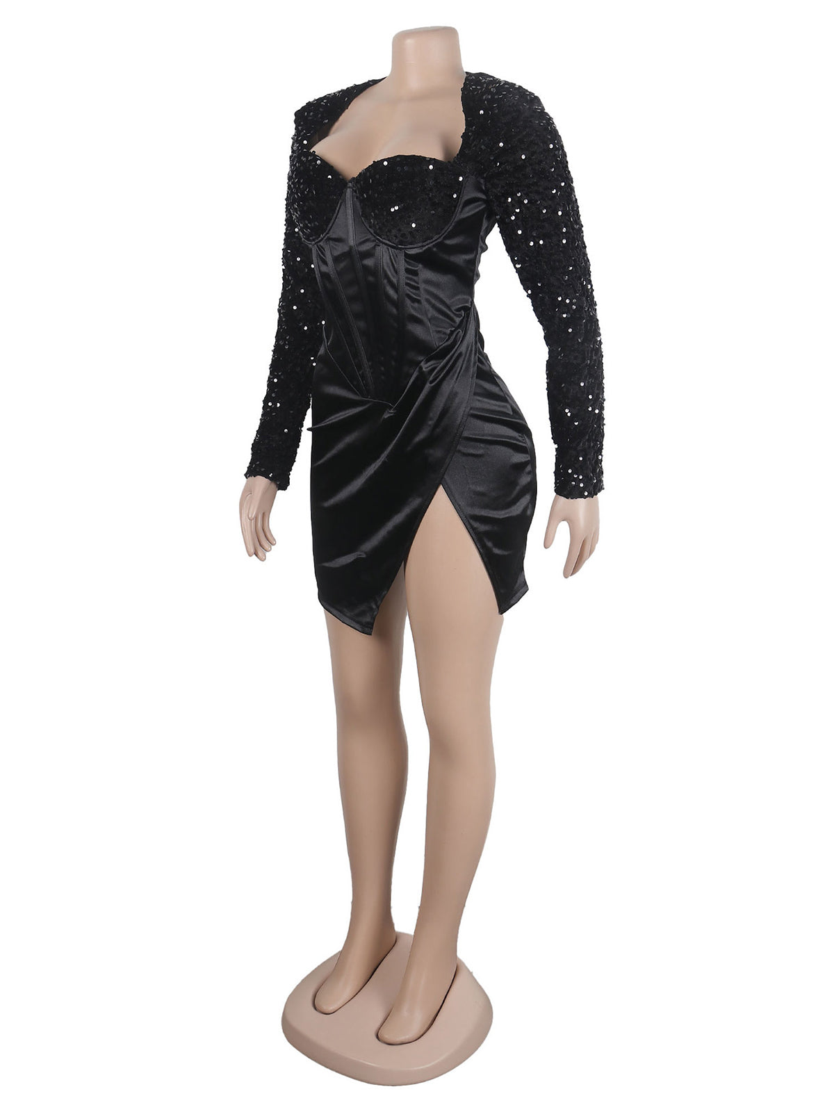 Sexy Sequin Masquerade Ball Party Mini Dress