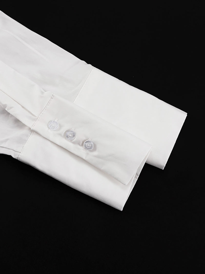 Fashion Asymmetrical Single Breasted Slim Shirt