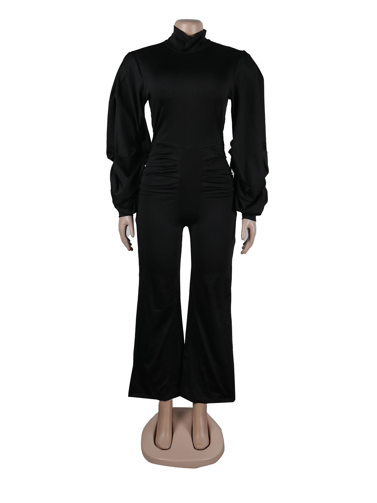 Sexy Lantern Sleeve Wide Leg Jumpsuit