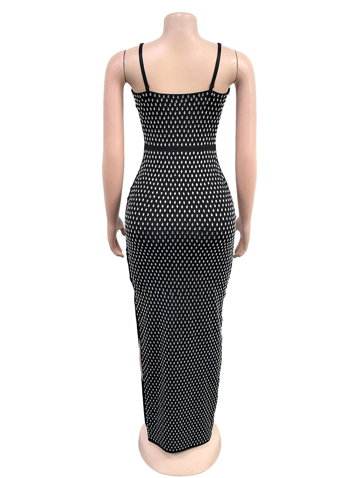 Sexy Spaghetti Strap Rhinestone Dress Evening Gowns