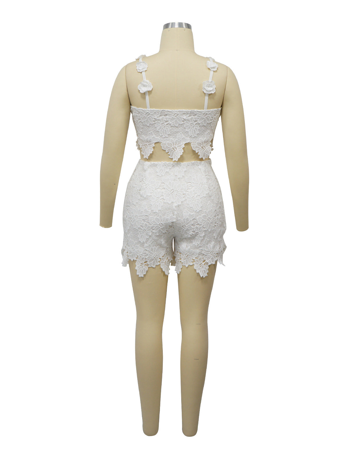 Sexy Suspender Lace Vest Shorts Sets